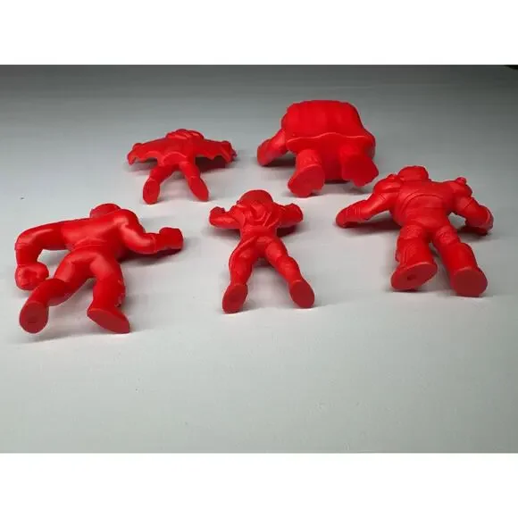 5 Wendy's Kids Meal Toys DC Super Heroes Mini Figures Red - Picture 8 of 8